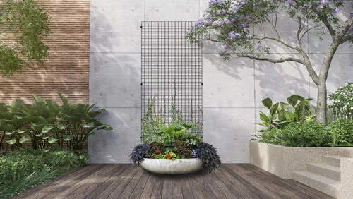 Yardworks 3' X 6' Black Welded Fence Panel 4 Yardworks 3' X 6' Black Welded Fence Panel - Image 4