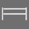 Yardworks® 2" X 6" - 8' White Vinyl Notched Ranch Rail