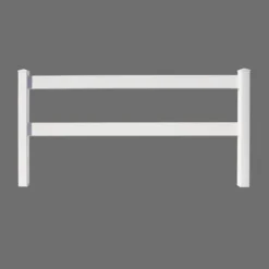 Yardworks® 2" X 6" - 8' White Vinyl Notched Ranch Rail