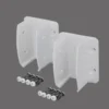 Yardworks® Belmont White Vinyl Fence Bracket Kit - 2-Pack