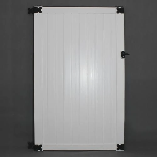 Yardworks® Belmont 6 X 3-6 White Vinyl Privacy Gate 1 Yardworks® Belmont 6 X 3-6 White Vinyl Privacy Gate