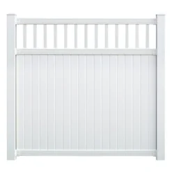 Yardworks® Belmont 6 X 6 White Spindle Top Vinyl Fence Panel