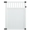 Yardworks® Belmont 6 X 42 White Spindle Top Vinyl Gate