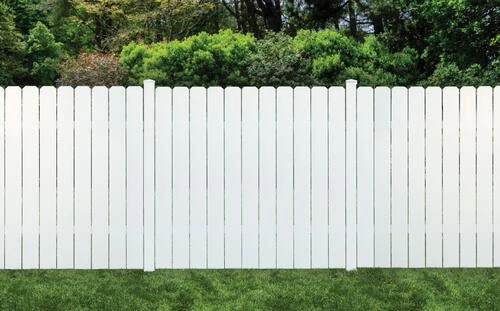 Yardworks® Belmont 6 X 6 White Dog Ear Vinyl Fence Panel 2 Yardworks® Belmont 6 X 6 White Dog Ear Vinyl Fence Panel - Image 2