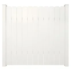 Yardworks® Belmont 6 X 6 White Dog Ear Vinyl Fence Panel