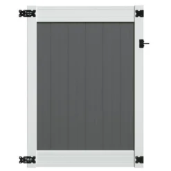 Yardworks® Richmond 6 X 4 Two-Toned Gray Vinyl Gate
