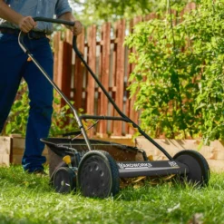 Yardworks™ 20" 5-Blade Reel Push Lawn Mower -Yardworks Sales Shop 2002 20 1 image action