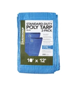 Yardworks® 10' X 12' Blue Standard-Duty Tarp - 2 Pack -Yardworks Sales Shop 235 7021 2 CMYK