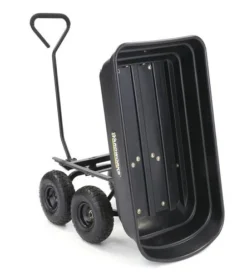 Yardworks® Poly Utility Dump Cart - 600 Lb. -Yardworks Sales Shop 2640014backdumpleft