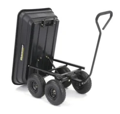 Yardworks® Poly Utility Dump Cart - 600 Lb. -Yardworks Sales Shop 2640014frontrightdump