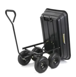 Yardworks® Poly Utility Dump Cart - 600 Lb. -Yardworks Sales Shop 2640014leftdump
