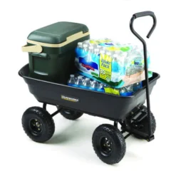 Yardworks® Poly Utility Dump Cart - 600 Lb. -Yardworks Sales Shop 2640014rightprop7