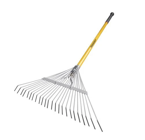 Yardworks® 24-Tine Steel Leaf Rake With ControlGrip® 3 Yardworks® 24-Tine Steel Leaf Rake With ControlGrip® - Image 3