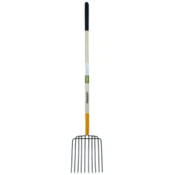 Yardworks® 48" Wood Handle 10-Tine Bedding Mulch Fork