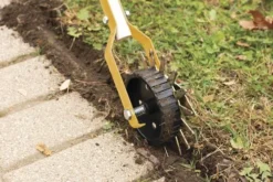 Yardworks 48" Wood Handle Sidewalk Edger -Yardworks Sales Shop 2658913 SidewalkEdger inuse3