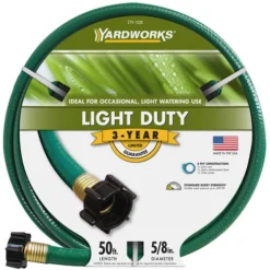 Yardworks® 5/8" X 50' Light-Duty Vinyl Garden Hose