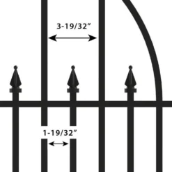 Yardworks 30 X 16-1/2 Teton Fence End Panel -Yardworks Sales Shop 854311S 1711238silhouetteC V2