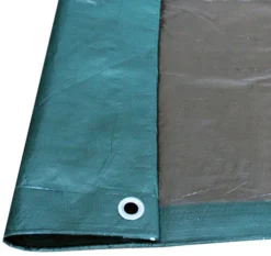 Yardworks® 6' X 8' Reversible Green/Brown Medium-Duty Tarp