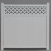 Yardworks® Belmont 6 X 6 White Lattice Top Vinyl Fence Panel