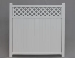 Yardworks® Belmont 6 X 6 White Lattice Top Vinyl Fence Panel