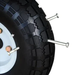 Yardworks® 85 Lb. Capacity Tow Behind Broadcast Spreader -Yardworks Sales Shop SKU 2641223 NoFlatWheel