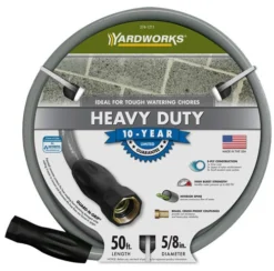 Yardworks® 5/8" X 50' Heavy-Duty Vinyl Garden Hose